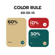 © Rahat - Color Rule 60-30-10 design principle guide with earthy tones