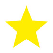 © BEN HDA - Yellow star icon isolated on white background