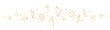 © Auguste Lange - Christmas border, gold holidays banner, line decorations