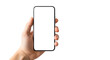 © Md kamal uddin - Hand holding smartphone with blank screen mockup