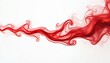 © Vadym - Abstract illustration features vibrant red smoke gracefully flowing across a white background. Dynamic design portrays movement emotion. This art evokes energy passion danger or concept of change.