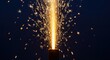 © photoplotnikov - Bright firework eruption with vibrant sparks against night sky