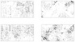 © Mst - Grunge texture background. Four grunge set.