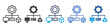 © Critical - IT Infrastructure icon set multiple style collection