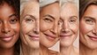 © Valentyna Prudnikova - Celebrating the beauty of aging: A diverse collection of women's portraits showcasing natural grace, wisdom, and timeless elegance across different generations and ethnicities.