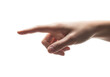 © Mdhittu - A human hand with the index finger pointing to the left