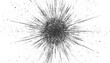 © appl - Black ink splatter burst explosion radial pattern on white background vector