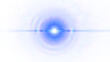 © shakibul - High-Resolution Blue Horizontal Lens Flare & Light Effect PNG on Transparent Background