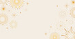 © Marina Zlochin - Golden abstract fireworks background for Christmas, New Year and 4th of July designs
