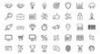 © DM Studio - Business and Finance Outline Icons Collection: Technology, Marketing, Strategy, and Corporate Success Symbols