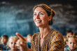 © MultiPixel - Engaging teacher inspires young minds in a vibrant classroom filled with eager students
