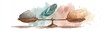 © Newstep - A balanced scale featuring a rock and a feather, symbolizing weight and contrast, set against a watercolor background.