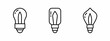 © Ahmd - Stock vector. Light bulb icons. Black bulb icon set. Bulb elements. Collection of Light bulb. Vector illustration.