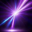 © AIgameicons - Dynamic purple and blue energy beams exploding outwards from a bright central light source creating a futuristic, powerful visual