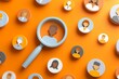 © Rifqi - Diverse group of people icons under magnifying glass on an orange background, concept for human resources, recruitment solutions and talent acquisition