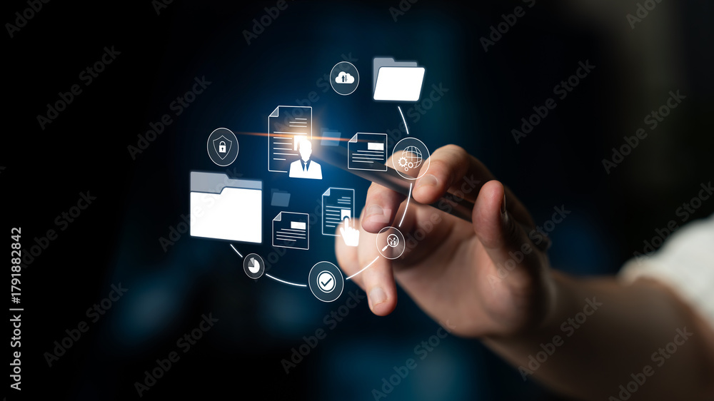 Document management system for secure file storage, organized access ...
