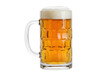 © Elvin - Isolated frosty mug filled with golden beer and a thick layer of foamy head for a cold drink