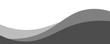© putra - Minimalist black and gray wave vector design with smooth flowing curves at the bottom, transitioning into a clean white background. Ideal for banners, footers, or modern layouts.
