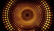 © Innovative - Concentric orange dot circles forming glowing vortex