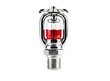 © dipu - Fire sprinkler head with red glass bulb isolated on transparent background