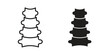 © Raj - Human spine icon logo design element. minimalist style icons
