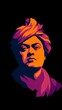 © Anastasia Knyazeva - Vibrant Portrait of Swami Vivekananda for National Youth Day Celebration