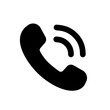 © Marcelino - A phone receiver icon symbolizing communication, calling, contact, and connectivity. Ideal for messaging apps, helplines, customer support, and telecommunication visuals.