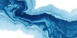 © Romee - Abstract, blue-toned fluid swirls against white, resembling marble or water flow
