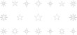© MDMAHBUBUR - Star Outline Variety Silver Star Shapes on Transparent Background, Decorative Design