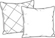 © Sultan Art - pillows illustration vector coloring page