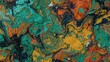 © Lasvu - Abstract marbled artwork with vibrant colors, patterns, and swirling designs. Artistic texture and fluidity in a lively composition.