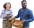 © Robert Kneschke - Farmers with eggs and chicken