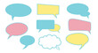 © Siam Studio - Colorful speech bubbles and thought bubbles in various shapes and sizes