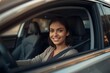 © Александр Поташев - A young woman driving a modern car.