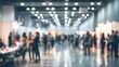 © li - Corporate Event Blur: A blurred background of a corporate event in a conference hall, with people networking and socializing. High quality