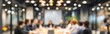 © hao - Blur office meeting blurred background with business people working group in boardroom discussion, executive seminar or professional training in enterprise. High quality