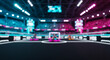 © Rifal - Futuristic Arena High-Speed Racing in Neon-Lit Spectacle with Vibrant Competition
