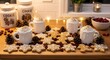 © Elladine's Room - Rustic Christmas Aesthetic Gingerbread Cookies and Festive Cocoa