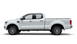 © Jomizu - White Pickup Truck Side View Mockup — on transparent png Background