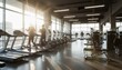 © Hyejin Kang - Blurred image of a busy gym interior.