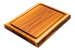 © Creda - Rustic wooden cutting board with a live edge and juice groove isolated on transparent background