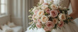 © Paozaa - Romantic wedding bouquet indoor venue floral arrangement elegant atmosphere close-up view love and celebration