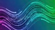 © Adnan - Dynamic audio waveform visualization with vibrant gradient colors, perfect for music technology and sound design projects or a modern tech company background