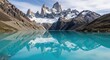 © shahbaz - Fitz Roy Mountain Reflected in Laguna de los Tres, Patagonia