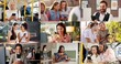 © Lawrenson25/peopleimages.com - People, collage and smartphone with internet, connection and global communication. Diversity, men and women with cellphone, mobile user and ux experience with digital app, compile and social media