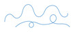 © Elena - Squiggle blue lines set, doodle vector decorative illustration, abstract art