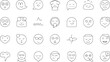 © MdMujahid - Mood tracking line art icon vector flat black illustration