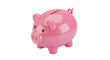 © ICON - 3d icon of pink piggy bank for saving money and financial planning concept