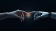 © Fthole - Human hand touching robot hand with glowing connection
