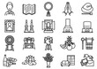 © miiiin - お葬式アイコン04　Funeral Icons